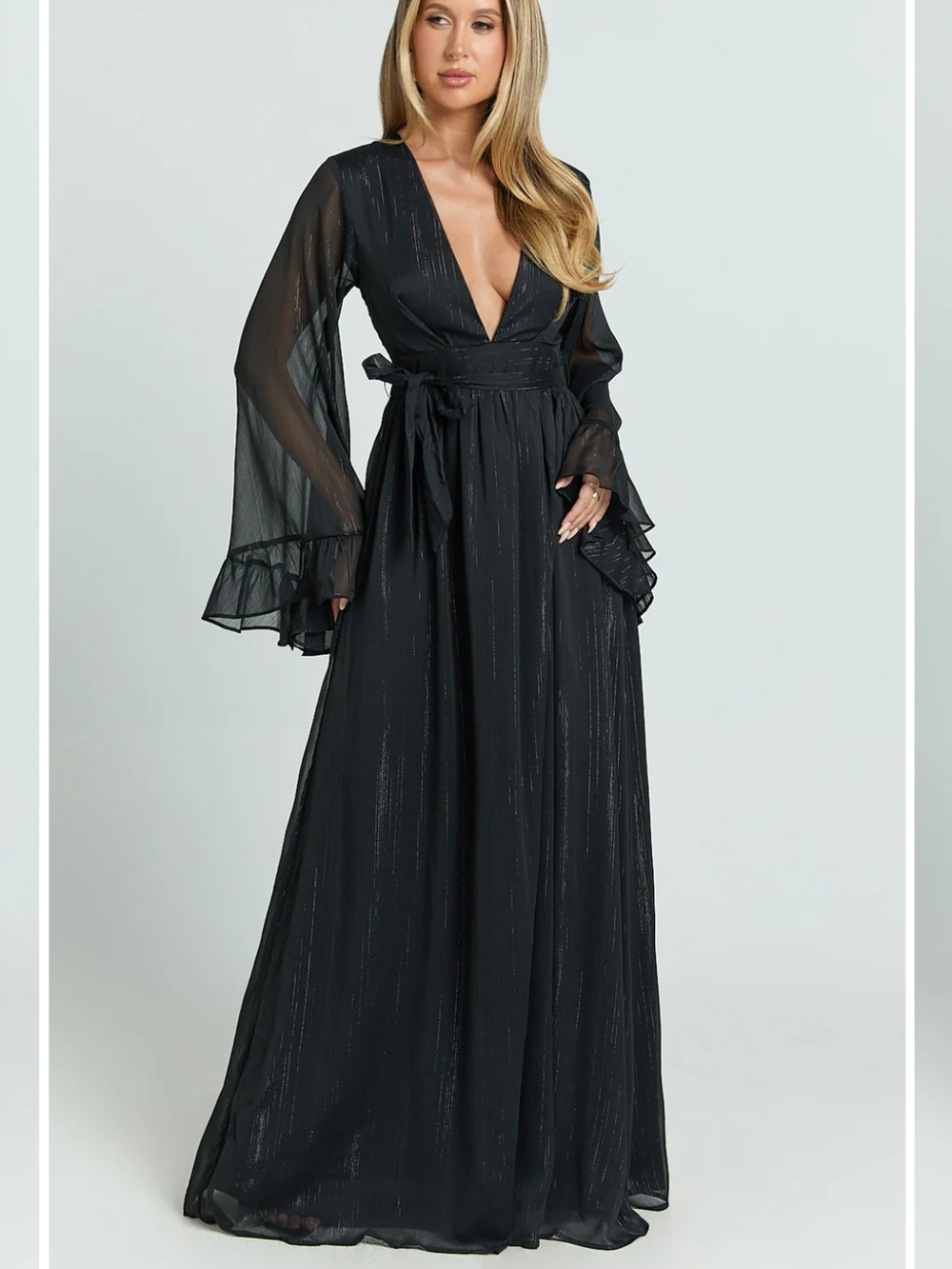 Showpo Dangerous Woman Black Maxi Dress